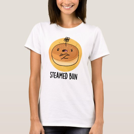 Steamed Bun Funny Food Pun T-shirt (Voorkant)