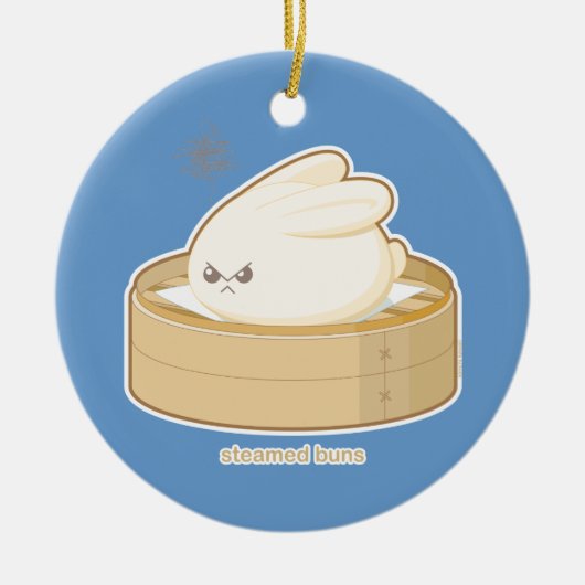 Steamed Buns Keramisch Ornament (Voorkant)
