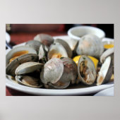 Steamed Clams Photo Poster (Voorkant)