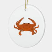 Steamed Crab Logo (Atlantische blauwe krab) Keramisch Ornament (Links)