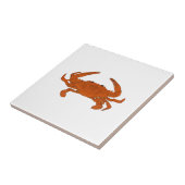 Steamed Crab Logo (Atlantische blauwe krab) Tegeltje (Zijkant)