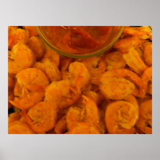 Steamed Shrimp and Cocktail Sauce Poster (Voorkant)
