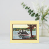 steameer Bomoseen Rutland VT Briefkaart (Staand voorkant)