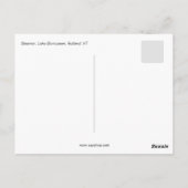 steameer Bomoseen Rutland VT Briefkaart (Achterkant)