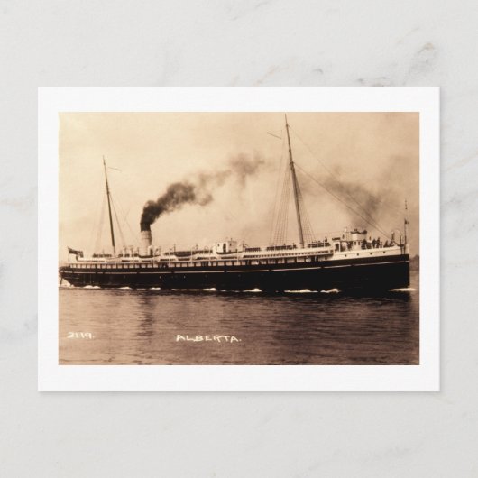 Steamer Alberta - Louis Pesha Briefkaart (Voorkant)