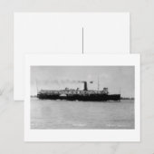 Steamer Alpena op de St. Clair, door Louis Pesha Briefkaart (Voorkant / Achterkant)