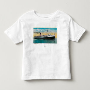 Steamer "Avalon" op het eiland Santa Catalina Kinder Shirts