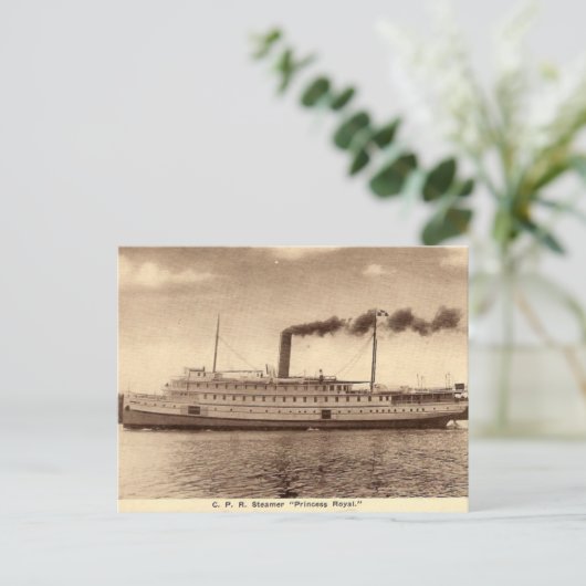 Steamer Briefkaart (Staand voorkant)