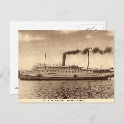  Steamer Briefkaart (Voorkant / Achterkant)