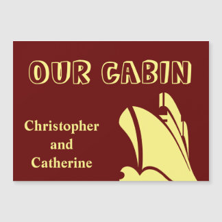 Steamer Brown Stateroom Deurmarkering