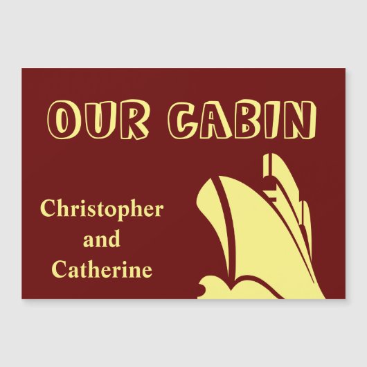 Steamer Brown Stateroom Deurmarkering (Voorkant)