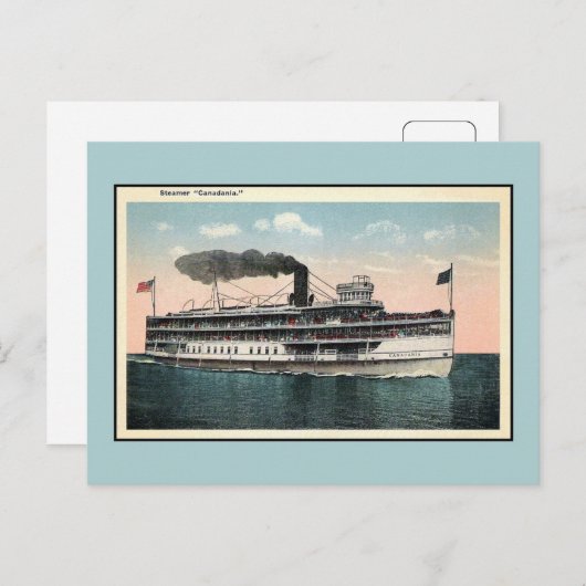  steamer Canadania Briefkaart (Voorkant / Achterkant)