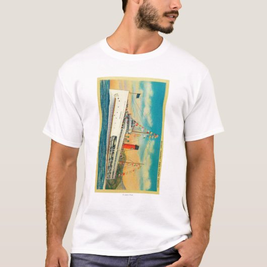 Steamer "Catalina" op het eiland Santa Catalina T-shirt (Voorkant)
