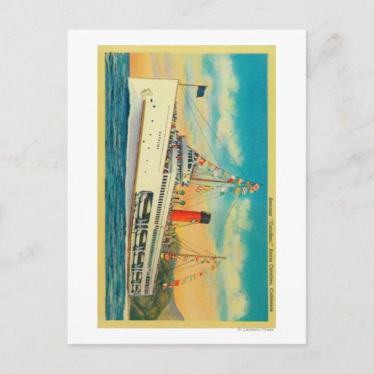 Steamer "Catalina" op Santa Catalina Briefkaart (Voorkant)