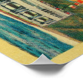 Steamer "Catalina" op Santa Catalina Poster (Hoek)