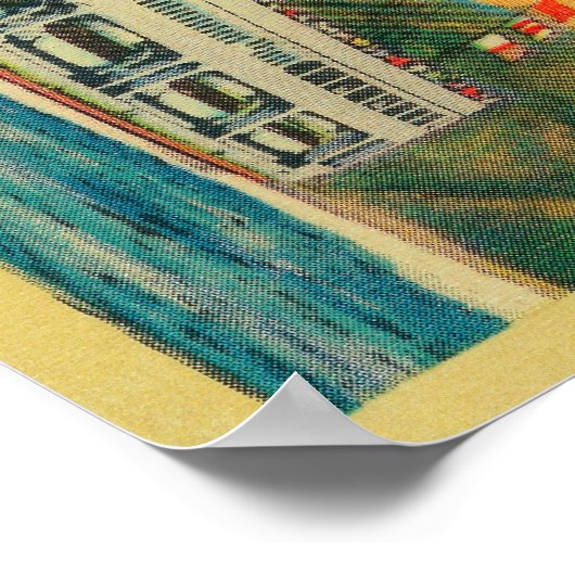 Steamer "Catalina" op Santa Catalina Poster (Hoek)