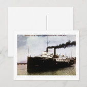 Steamer City of Chicago, Harbour St Joseph Michiga Briefkaart (Voorkant / Achterkant)