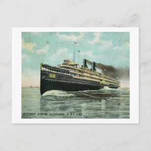 Steamer City of Cleveland 1909  Briefkaart