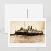 Steamer City of Cleveland - Louis Pesha Foto Briefkaart (Voorkant / Achterkant)