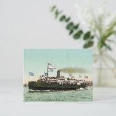 Steamer "City of Erie" 1900 Briefkaart (Staand voorkant)