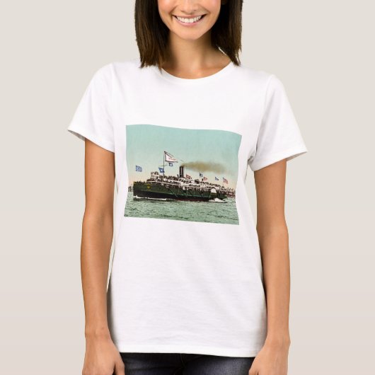 Steamer "City of Erie" 1900 T-shirt (Voorkant)