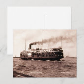 Steamer "City of Erie" Cleveland en Buffalo Line Briefkaart (Voorkant / Achterkant)