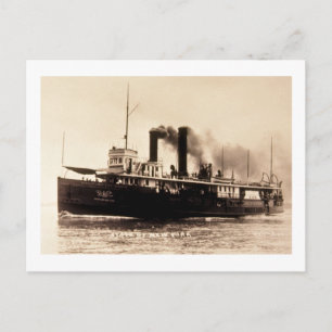 Steamer City of New York - Louis Pesha - D&C Line Briefkaart