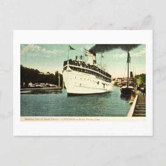 Steamer City of South Haven Great Lakes Briefkaart (Voorkant)