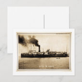 Steamer City of the Straits Briefkaart (Voorkant / Achterkant)