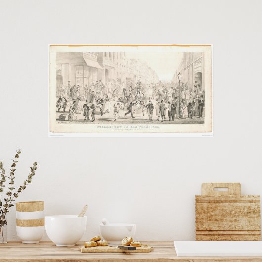 Steamer Day in SF (1164A) Poster (Keuken)