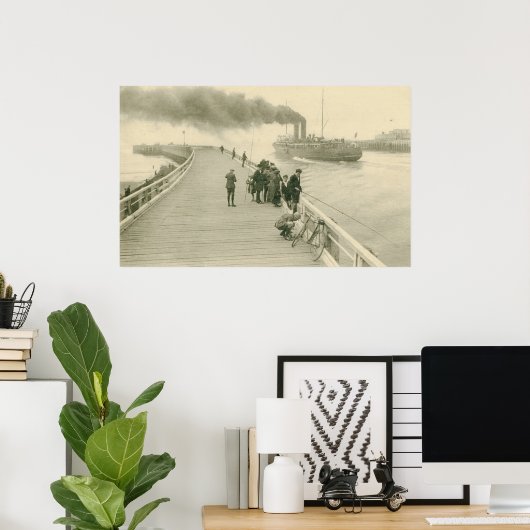  Steamer De postboot van Dover naar Oostend Poster (Thuiskantoor)