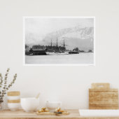 Steamer Docked in Seward, Alaska 1916 Poster (Keuken)