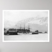 Steamer Docked in Seward, Alaska 1916 Poster (Voorkant)