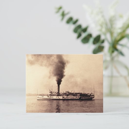 Steamer Frank E. Kirby - Louis Pesha Briefkaart (Staand voorkant)