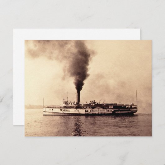 Steamer Frank E. Kirby - Louis Pesha Briefkaart (Voorkant / Achterkant)