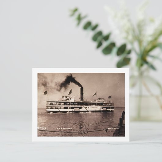 Steamer G.A. Boeckline - Louis Pesha Briefkaart (Staand voorkant)