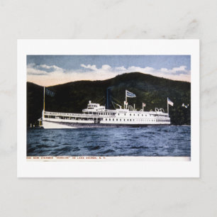 Steamer "Horicon" op Lake George, New York Briefkaart