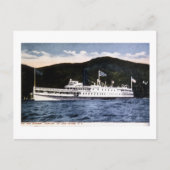 Steamer "Horicon" op Lake George, New York Briefkaart (Voorkant)