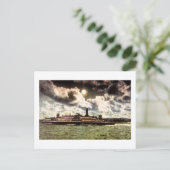 Steamer in de baai van San Francisco Briefkaart (Staand voorkant)