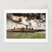 Steamer in de baai van San Francisco Briefkaart (Voorkant)