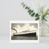 Steamer Juniata van de Anchor-lijn Briefkaart (Staand voorkant)