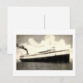 Steamer Juniata van de Anchor-lijn Briefkaart (Voorkant / Achterkant)