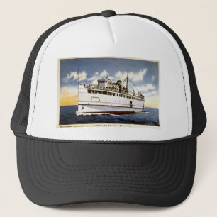 Steamer Naushon, Nantucket Steamboat Line, Massach Trucker Pet