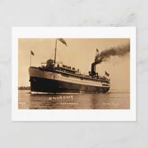 Steamer Ocotorara op de St. Clair, Louis Pesha Briefkaart