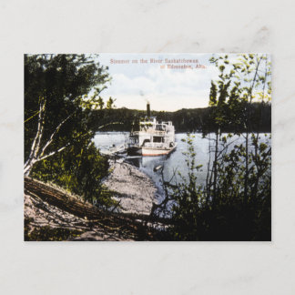 Steamer op de Saskatchewan, Edmonton, Alta. Briefkaart