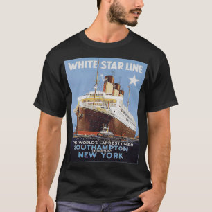 Steamer Ship  Ocean Liner Retro Sailing T-shirt