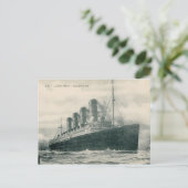 Steamer SS Lusitania Briefkaart (Staand voorkant)