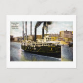 Steamer State of Ohio Leaving Dock, Toledo, Ohio Briefkaart (Voorkant)