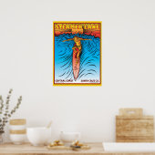 STEAMERLANE SURF SANTA CRUZ POSTER (Keuken)