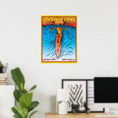 STEAMERLANE SURF SANTA CRUZ POSTER (Thuiskantoor)
